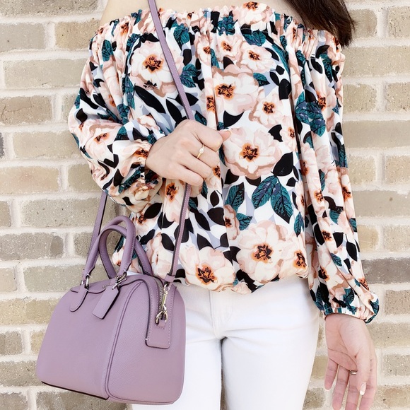 Coach Purse satchel Purple crossbody - Picture 3 of 4